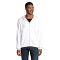 White - Front - SOLS Mens Spike Full Zip Hoodie