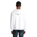 White - Back - SOLS Mens Spike Full Zip Hoodie