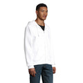 White - Side - SOLS Mens Spike Full Zip Hoodie