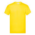 Yellow - Front - Fruit of the Loom Unisex Adult Original Cotton T-Shirt