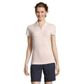 Pale Pink - Front - SOLS Womens-Ladies People Polo Shirt