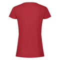 Red - Back - Fruit of the Loom Womens-Ladies Original Cotton T-Shirt