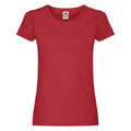 Red - Front - Fruit of the Loom Womens-Ladies Original Cotton T-Shirt