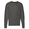 Light Graphite - Front - Fruit of the Loom Unisex Adult Lightweight Raglan Sweatshirt
