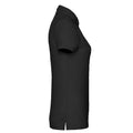 Black - Side - Fruit of the Loom Womens-Ladies Polo Shirt