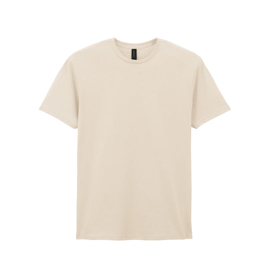 Natural - Front - Gildan Unisex Adult Softstyle Plain Cotton T-Shirt