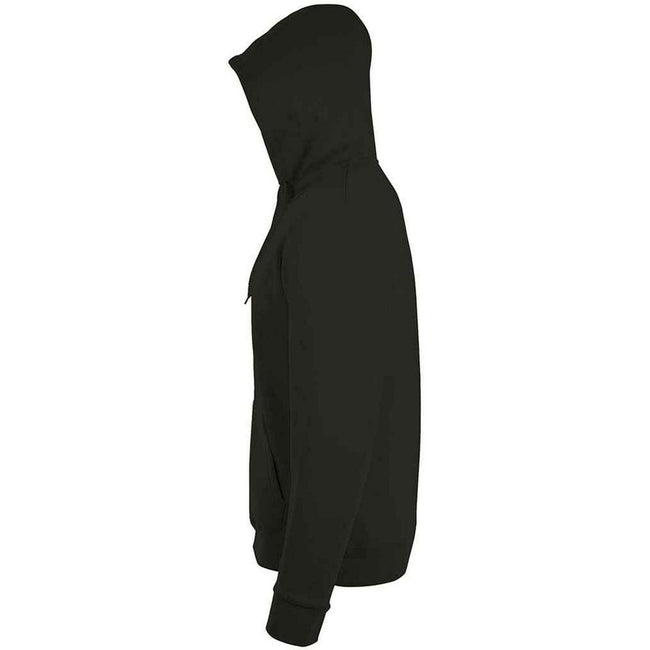 Black - Side - SOLS Unisex Adult Stone Hoodie