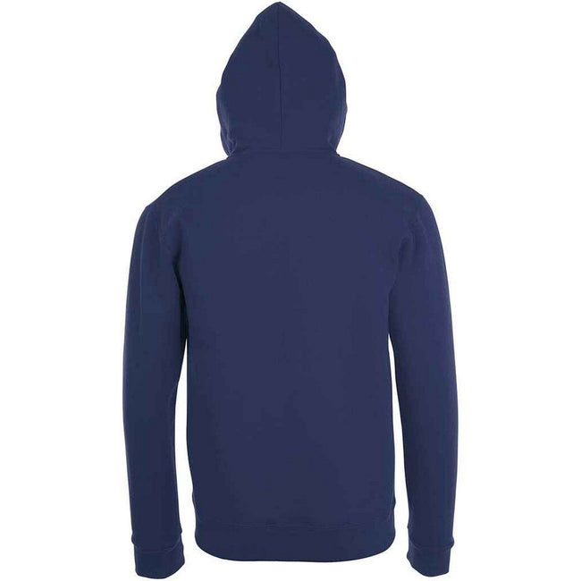 French Navy - Back - SOLS Unisex Adult Stone Hoodie