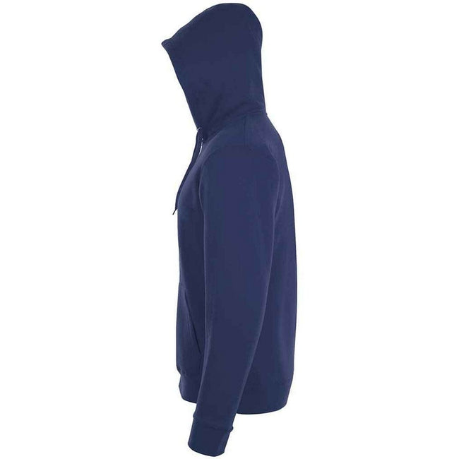 French Navy - Side - SOLS Unisex Adult Stone Hoodie