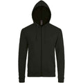 Black - Front - SOLS Unisex Adult Stone Hoodie