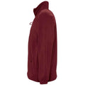 Burgundy - Side - SOLS Unisex Adult North Fleece Jacket