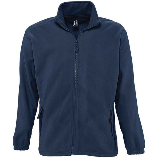 Navy - Front - SOLS Unisex Adult North Fleece Jacket