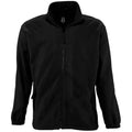 Black - Front - SOLS Unisex Adult North Fleece Jacket