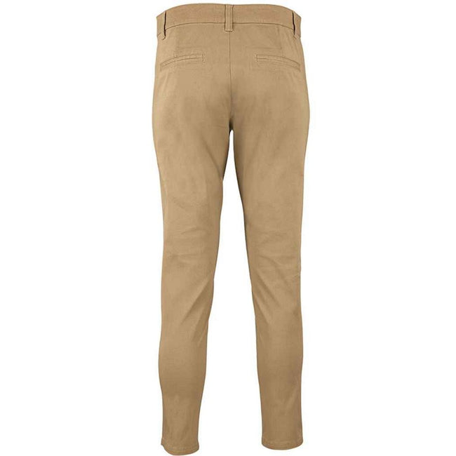 Chestnut - Back - SOLS Womens-Ladies Jules 7-8 Chinos