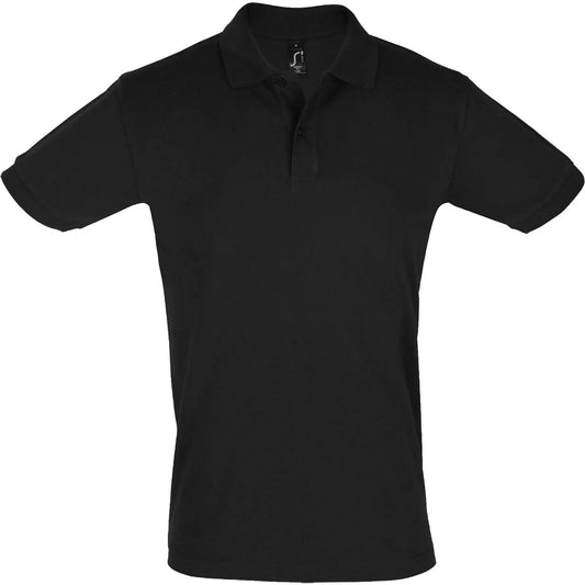 Black - Front - SOLS Mens Perfect Polo Shirt