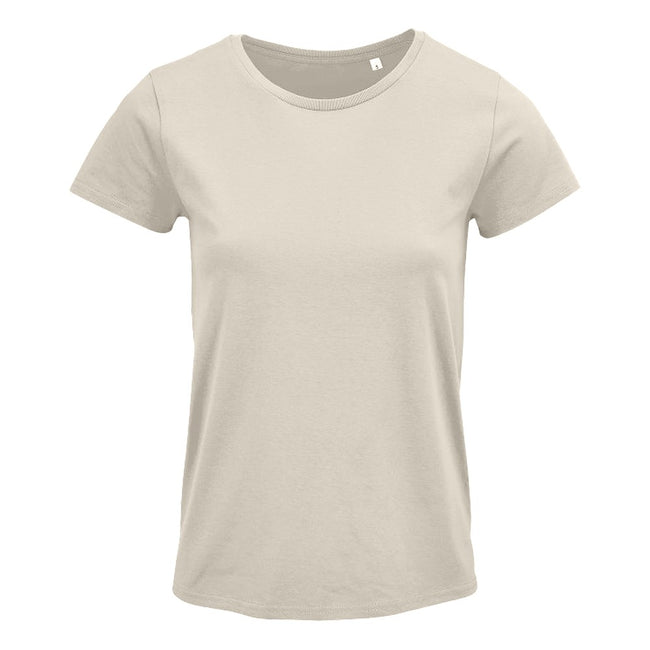 Natural - Front - SOLS Womens-Ladies Crusader T-Shirt