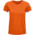 Orange - Front - SOLS Womens-Ladies Crusader T-Shirt