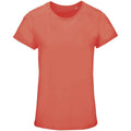 Pop Orange - Front - SOLS Womens-Ladies Crusader T-Shirt