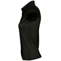 Deep Black - Side - SOLS Womens-Ladies Prescott Jersey Polo Shirt