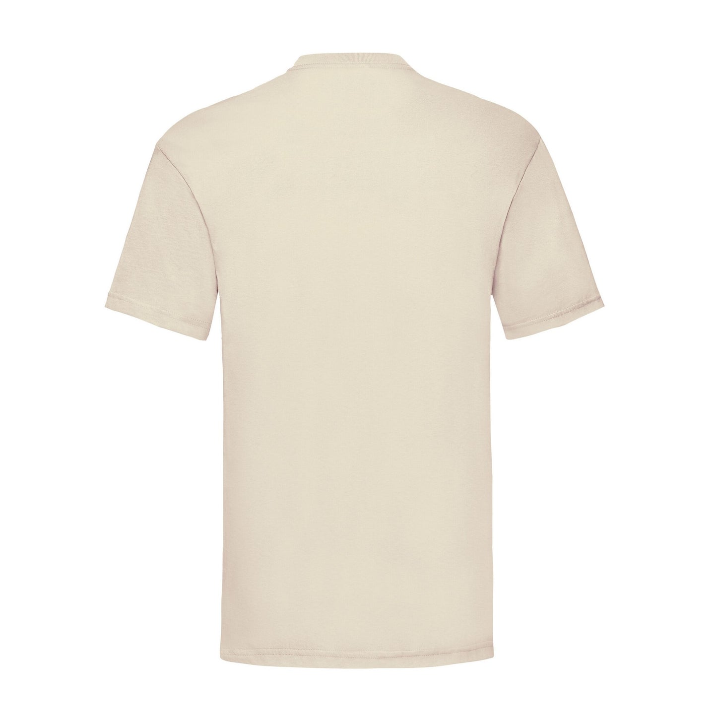 Natural - Back - Fruit of the Loom Unisex Adult Valueweight T-Shirt