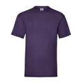 Purple - Front - Fruit of the Loom Unisex Adult Valueweight T-Shirt