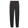 Black - Back - Fruit of the Loom Childrens-Kids Premium Elasticated Cuff Jogging Bottoms
