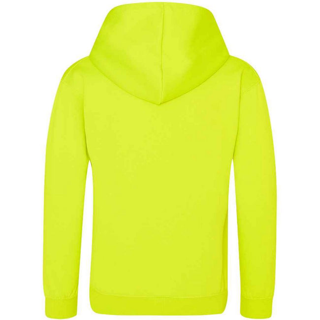 Yellow - Back - Awdis Childrens-Kids Electric Hoodie