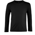 Deep Black - Front - SOLS Childrens-Kids Imperial Long-Sleeved T-Shirt