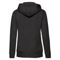 Black - Back - Fruit of the Loom Womens-Ladies Premium Sweat Hoodie