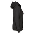 Black - Side - Fruit of the Loom Womens-Ladies Premium Sweat Hoodie