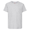 Heather Grey - Front - Fruit of the Loom Childrens-Kids Original T-Shirt