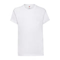 White - Front - Fruit of the Loom Childrens-Kids Original T-Shirt