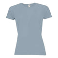 Pure Grey - Front - SOLS Womens-Ladies Sporty Raglan T-Shirt