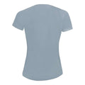 Pure Grey - Back - SOLS Womens-Ladies Sporty Raglan T-Shirt