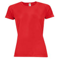 Red - Front - SOLS Womens-Ladies Sporty Raglan T-Shirt
