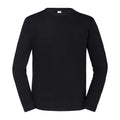 Black - Front - Fruit of the Loom Unisex Adult Iconic 195 Long-Sleeved T-Shirt