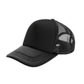 Black-Black - Back - Result Headwear Detroit Mesh Trucker Cap