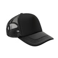 Black-Black - Front - Result Headwear Detroit Mesh Trucker Cap