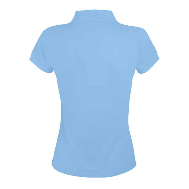 Sky Blue - Back - SOLS Womens-Ladies Prime Polo Shirt