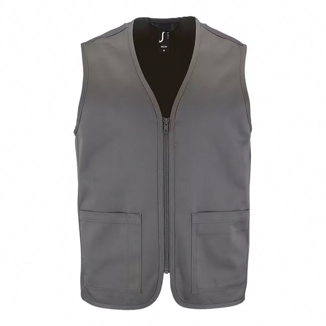 Charcoal Grey - Front - SOLS Unisex Adult Wallace Gilet