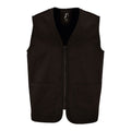 Black - Front - SOLS Unisex Adult Wallace Gilet