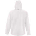 White - Back - SOLS Mens Replay Hooded Soft Shell Jacket