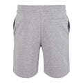Heather Grey - Back - Build Your Brand Unisex Adult Ultra Heavy Sweat Shorts