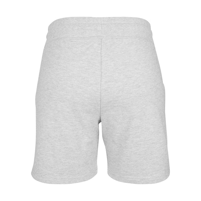 Grey - Back - Build Your Brand Womens-Ladies Terry Heather Shorts