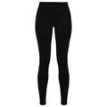 Black - Front - Build Your Brand Womens-Ladies Jersey Stretch Leggings