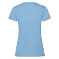 Sky Blue - Back - Fruit of the Loom Womens-Ladies Valueweight T-Shirt