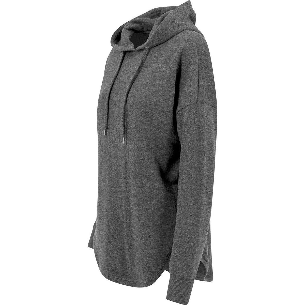 Charcoal Heather - Lifestyle - Build Your Brand Womens-Ladies Oversized Hoodie