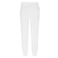 White - Back - Fruit of the Loom Mens Classic Elasticated Cuff Jogging Bottoms