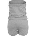 Heather Grey - Back - Build Your Brand Womens-Ladies Hot Jumpsuit