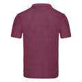 Burgundy - Back - Fruit of the Loom Unisex Adult Original Polo Shirt